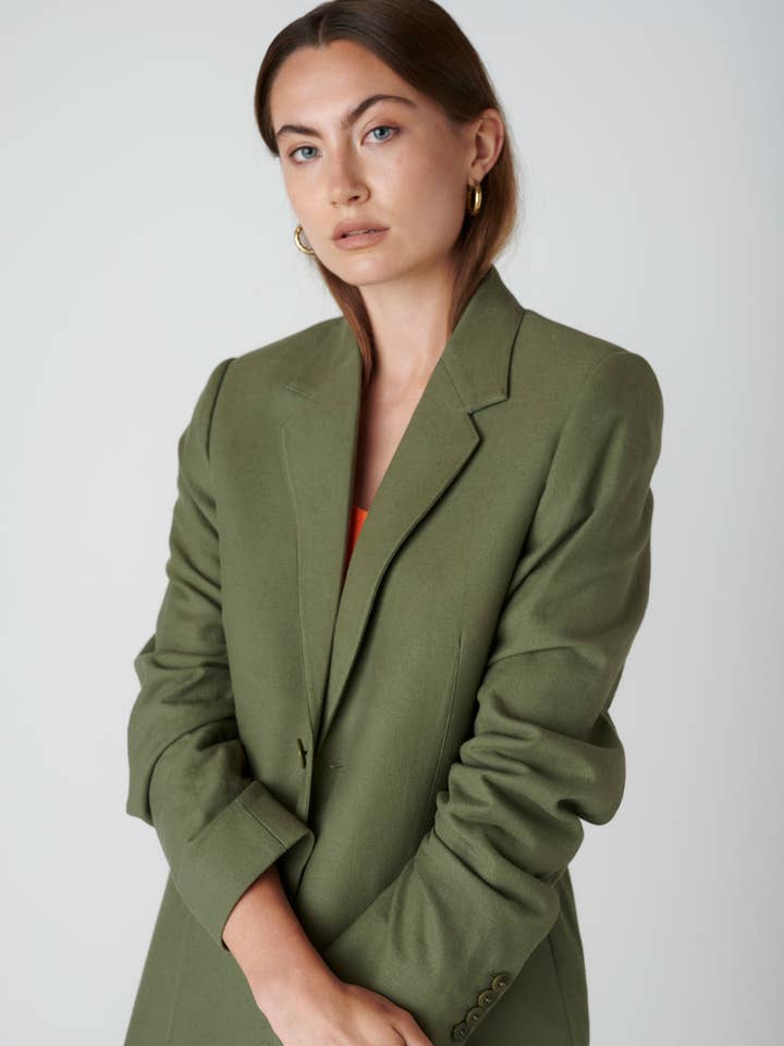 Janne Blazer - Dark Olive for wholesale by Floria