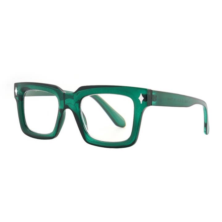 Ryan Simkhai Eyeshop - Wholesale Eyeglasses - Unisex - MAREN | Transparent Green | Blue Light