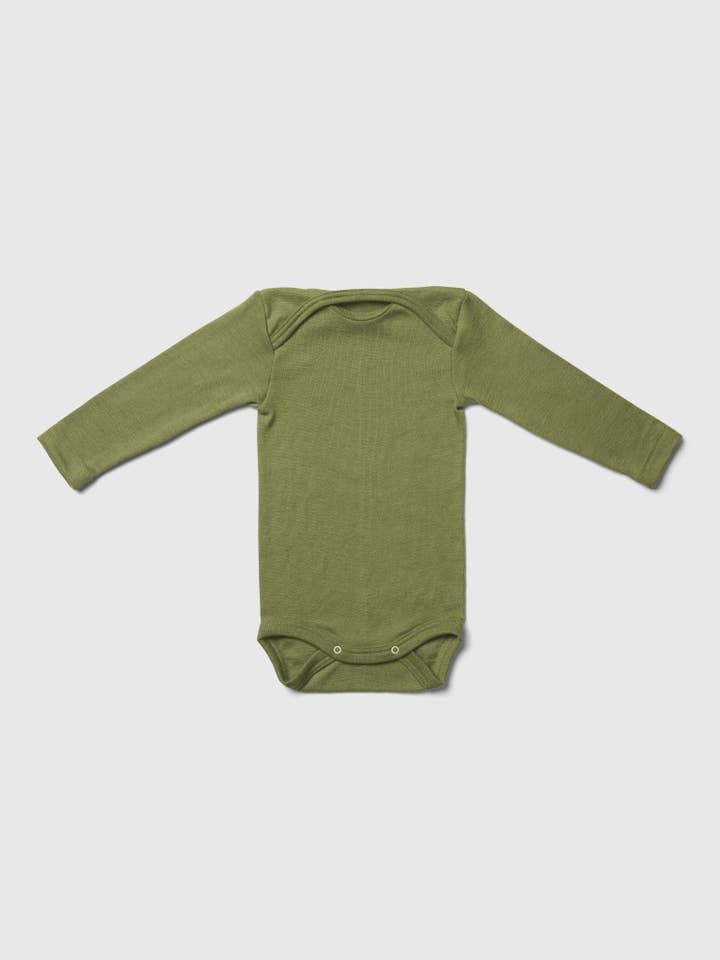 MINI LILA - Wholesale Bodysuit (Non-Footed) - Baby - Organic Merino Wool and Silk Long-sleeved Onesie10