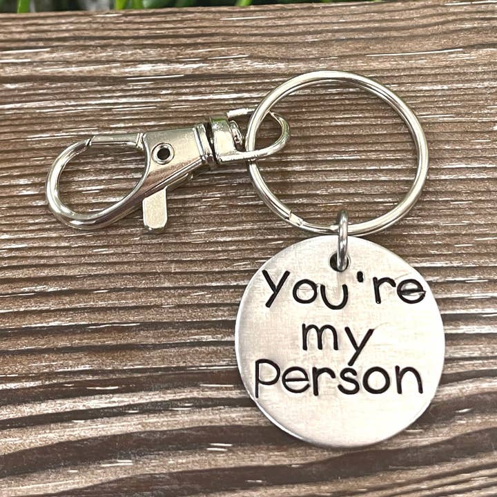 You’re my Person Hand Stamped Key Chain for wholesale by Handmade by Marlayna