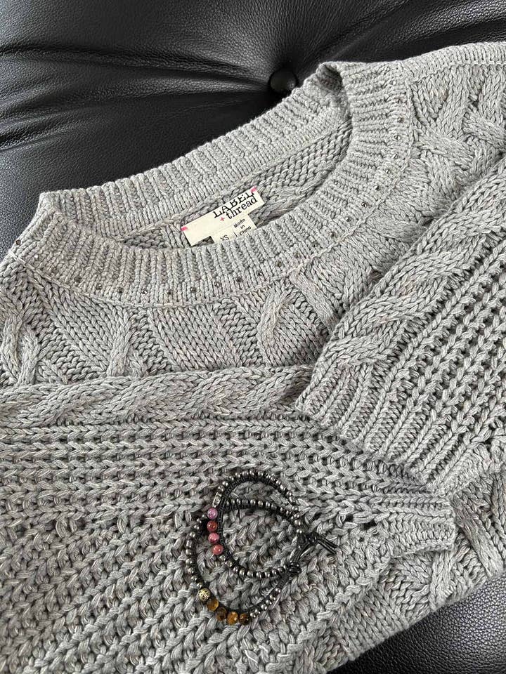 Shiloh Câble Cristal - Cristal Gris pour la vente par Label + Thread