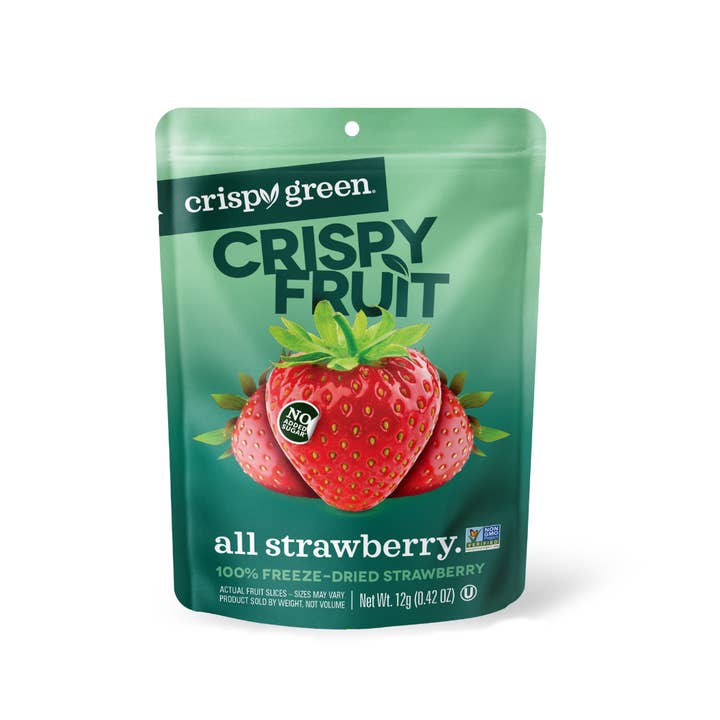 Crispy Green - Wholesale Dried/Dehydrated Fruit - Freeze Dried Strawberry 12g, Single