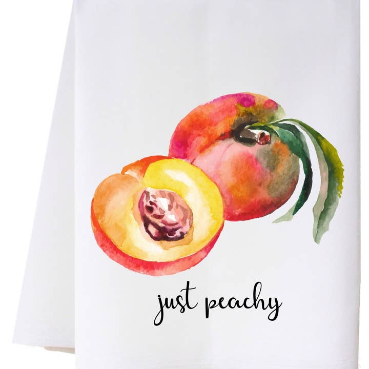 Peachy Kitchen Towel for wholesale by Cora & Pate