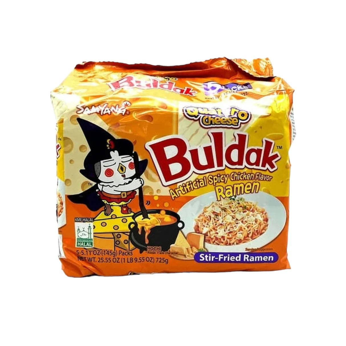 Global Bite Co - Wholesale Ramen - Buldak Quattro Cheese Ramen 5pck2