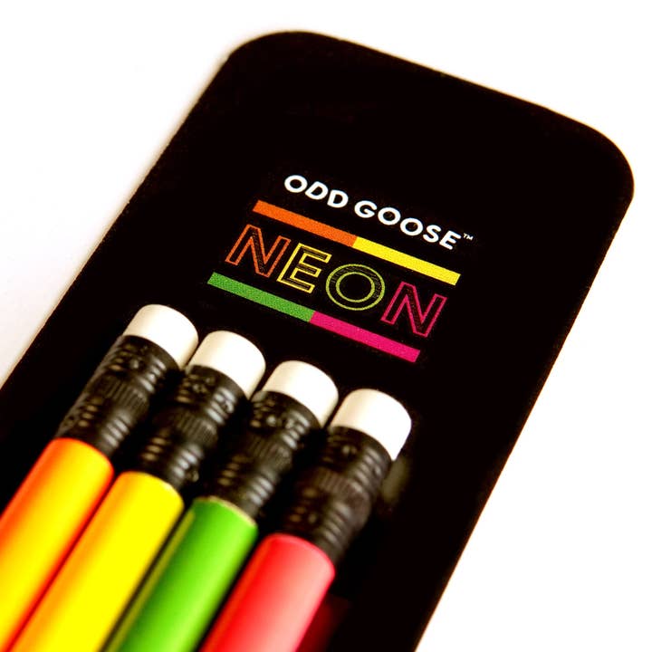 Odd Goose Stationery – wholesale Pencil – Neon Pencils - Giftable Pack of 42
