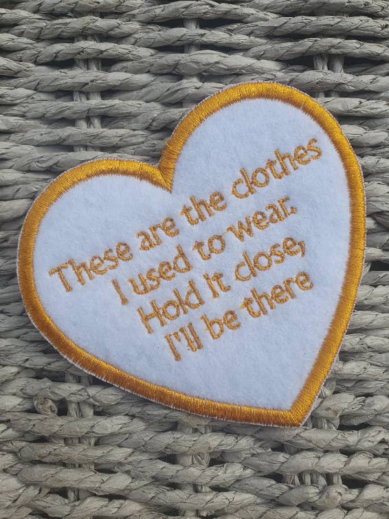 Memory Keepsake Sew On Hearts - Pack of 10 for wholesale by Clipz and Bitz