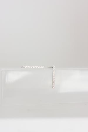 Fawn And Rose - Wholesale Stud/Post Earrings - Textured Bar Studs3