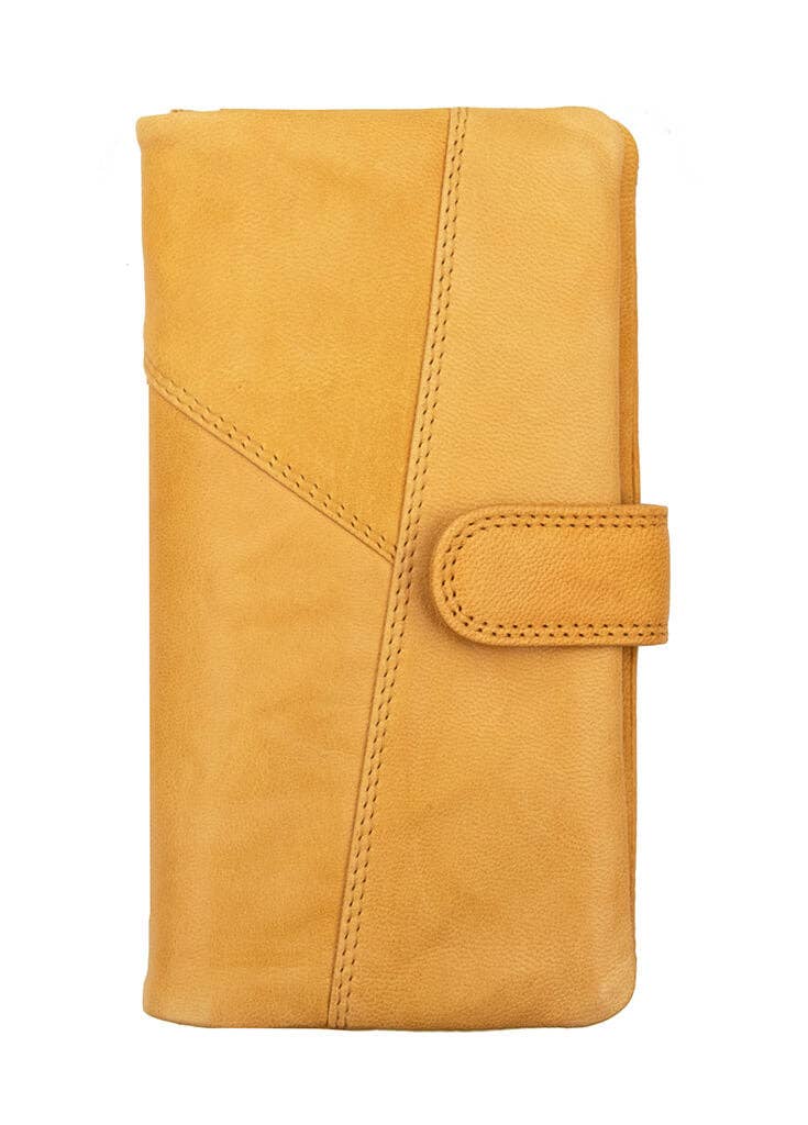 PRIMEHIDE - Venta al por mayor Cartera - Mujer - Monedero de piel grande Crumble - 65035