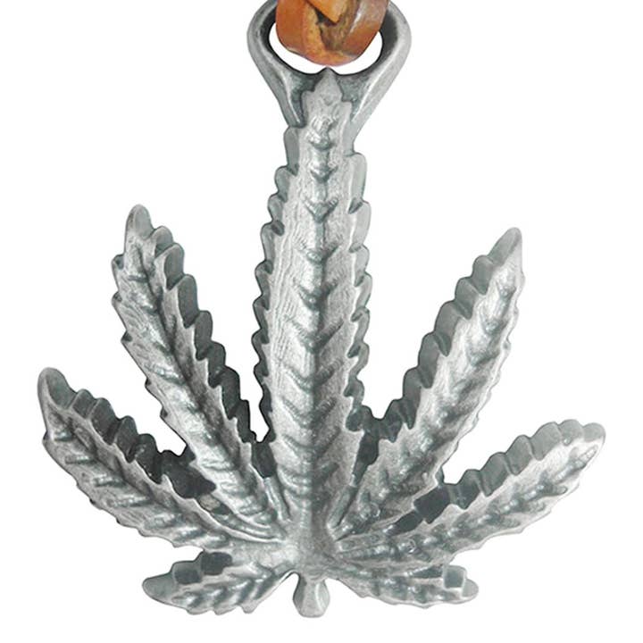 Josvil - Venta al por mayor Llavero - Unisex - LLAVERO CUERO ZAMAK HOJA MARIHUANA