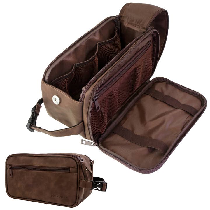 Pavilia - Wholesale Toiletry Bag - Men's - Men's Classic Dopp Kit Toiletry Bag