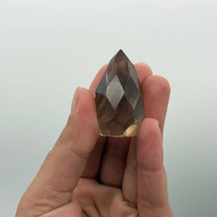 Meraki Gemstones - Wholesale Spiritual Stone/Crystal - Smoky Quartz Crystal Faceted Pear Shape2
