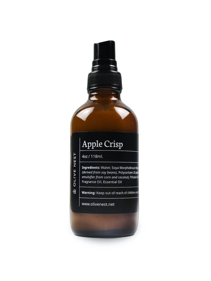 FALL FAVORITE Apple Crisp Soy Base Room and Linen Spray for wholesale by OLIVE NEST