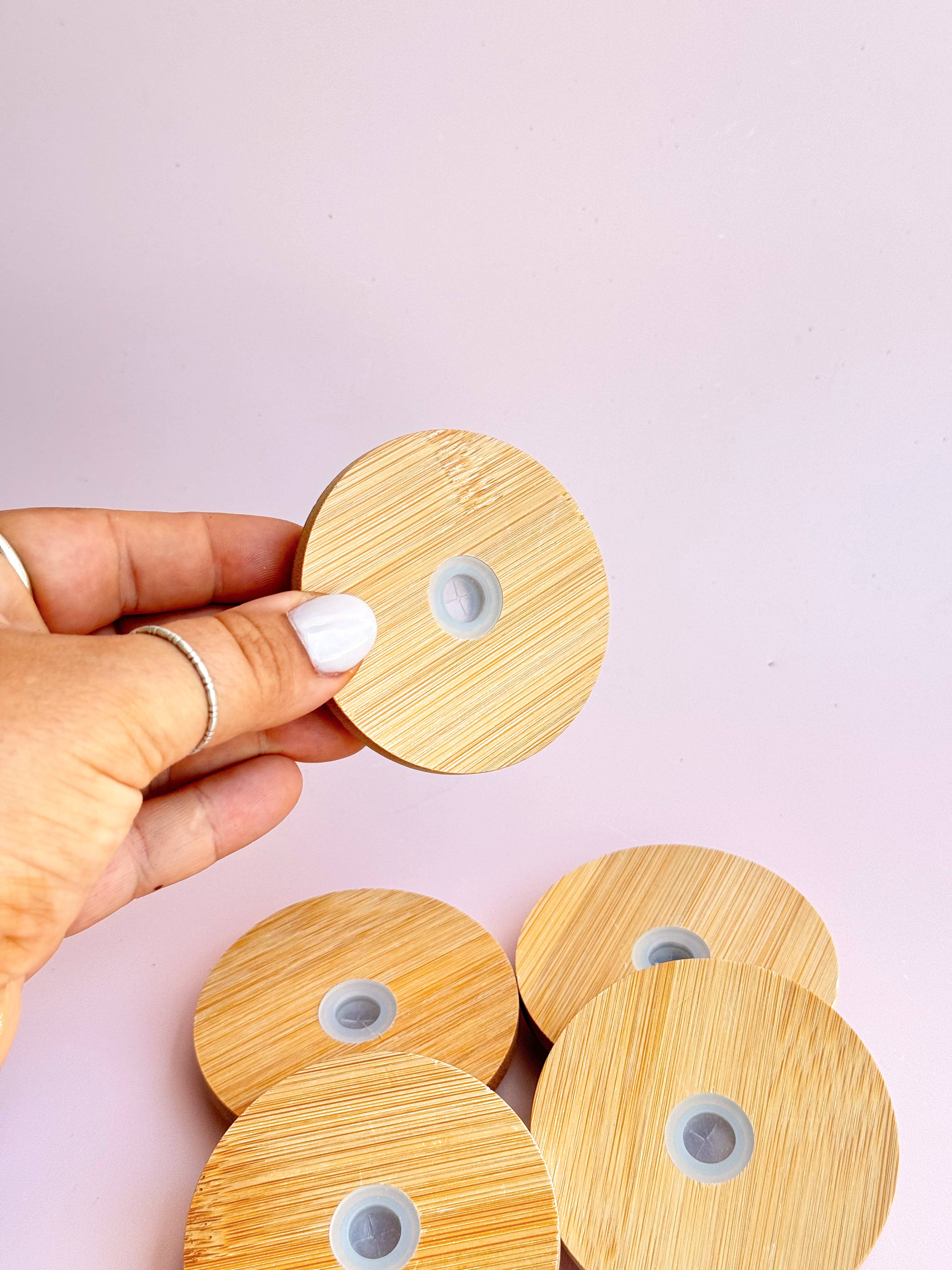 Golden Hour Designs - Wholesale Drink Lids - Bamboo Lid - Eco-friendly, Reusable, Cups,