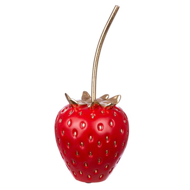 Gilde Handwerk Macrander GmbH & Co. KG - Wholesale Decorative Figurine - Strawberry Frutilla decorative object H.35 cm