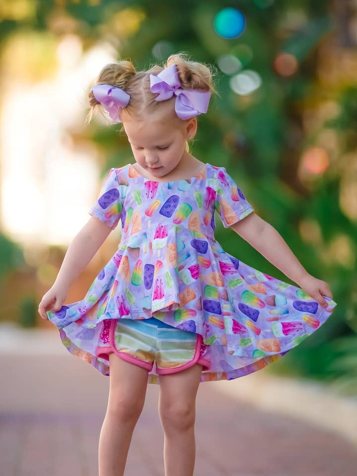 Sommer Popsicle Høj Lav Cirkel Nederdel Vokser Med Mig Peplum for engroshandel hos Redeemed Made New