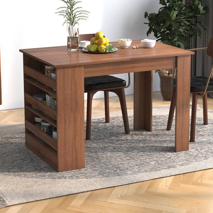 Table à manger moderne de 43,3 pouces avec rangement pour la vente par 39F Inc.