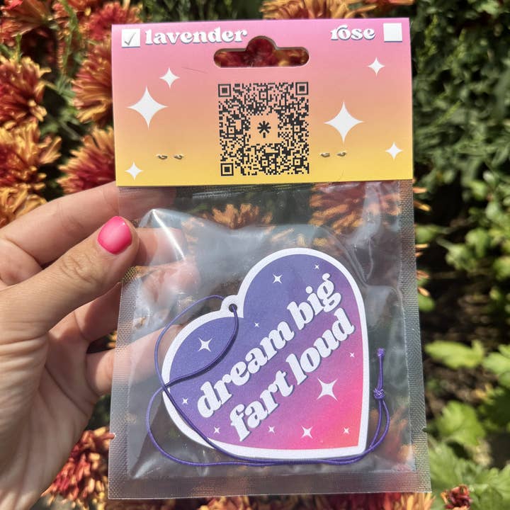 ShlemonArt - Wholesale Air Freshener - Dream Big Fart Loud Air Freshener - Lavender Scented