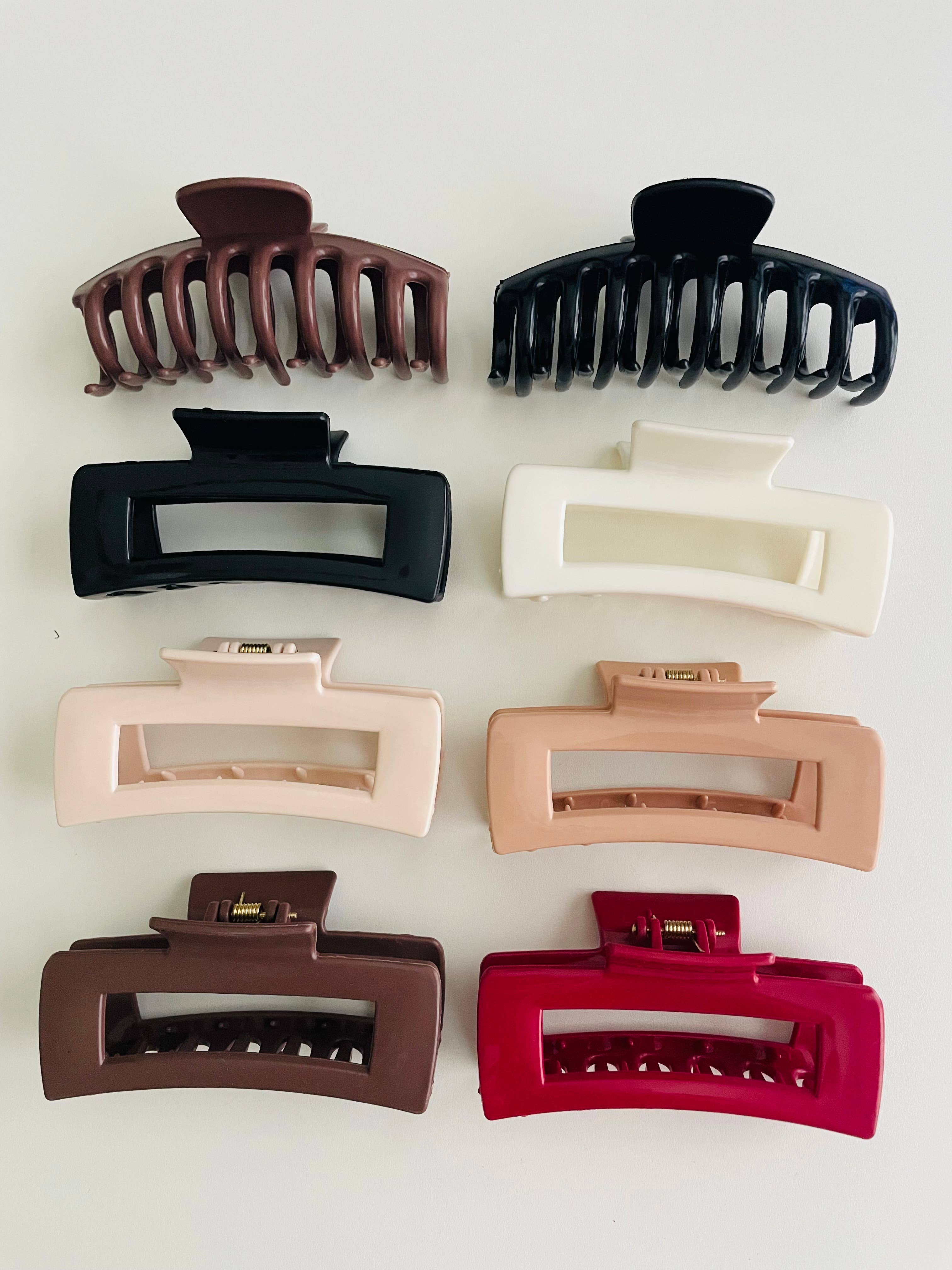 Lyn Luca - Wholesale Hair Clip - Women's - Rectangle Silicone Bendable Claw Clips — Faire’s First Ever!4