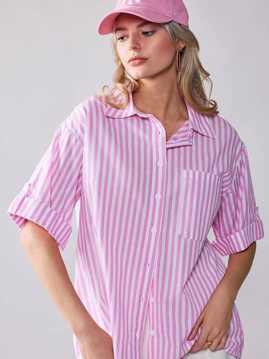 HEMD MIT HOHEM, TIEFEM STREIFENMUSTER für den Großhandel von Twenty Second