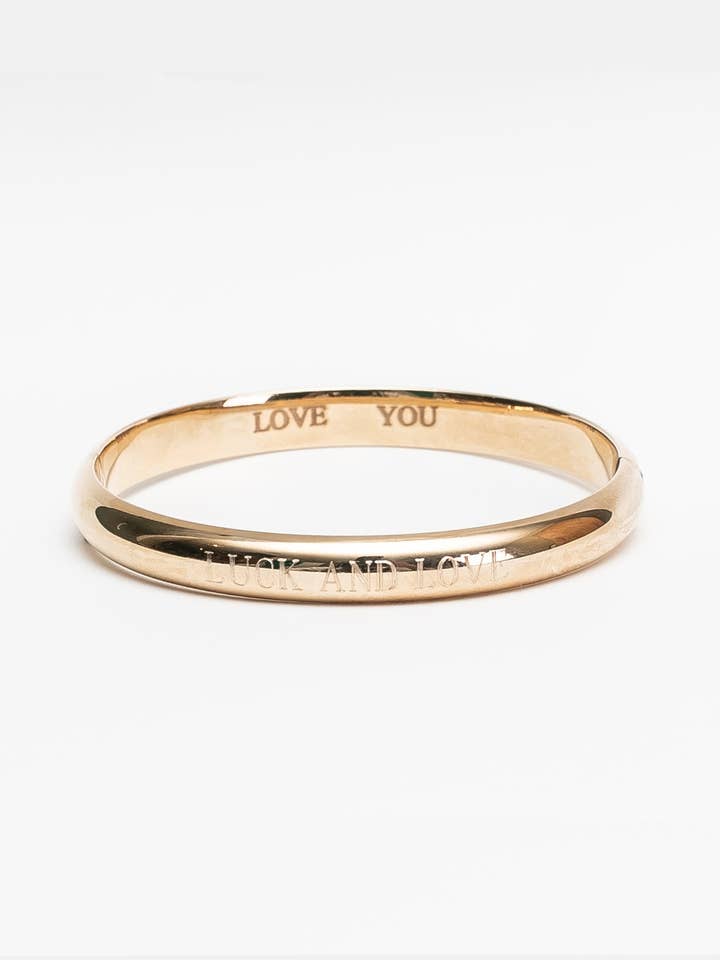 Wide Bangle - Luck for wholesale by Vanessa Fox