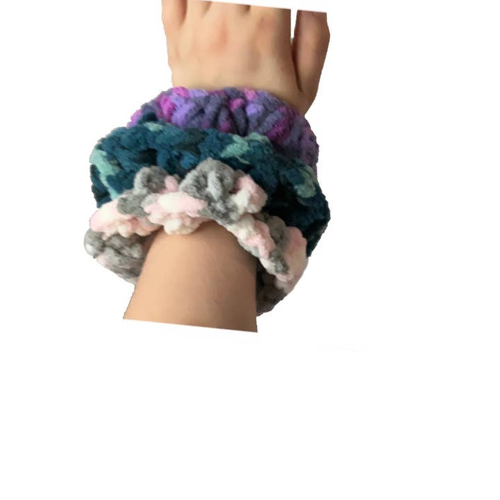 3 pack scrunchies for wholesale by Kawaii Kat Studios