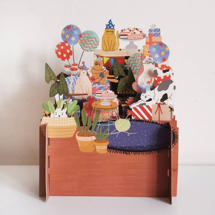 Alljoy Design - Wholesale Birthday card - Children's pop up card