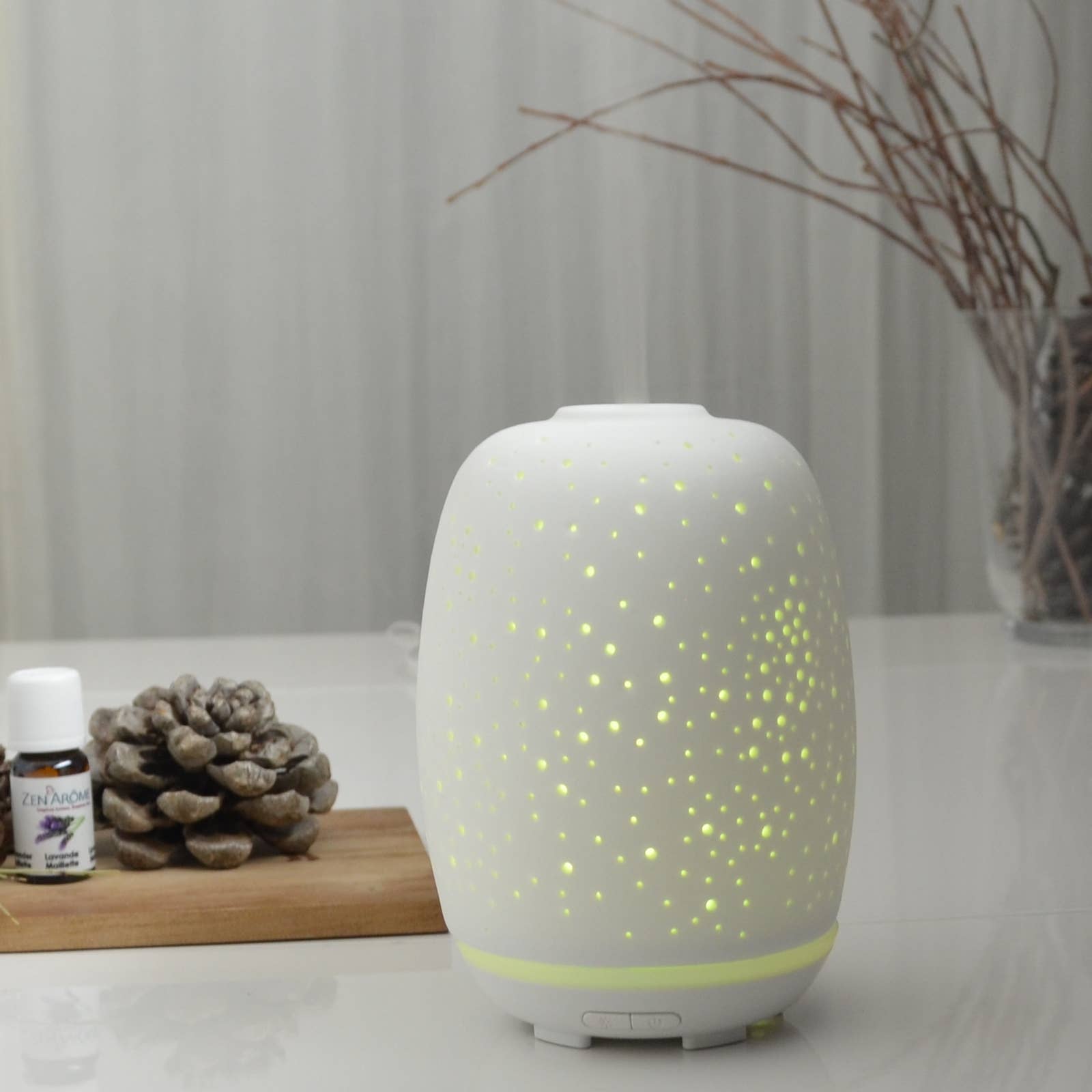 Zen'Arôme - Wholesale Elektronische diffuser - Stella keramische diffuser voor essentiële oliën en geurverspreiding8