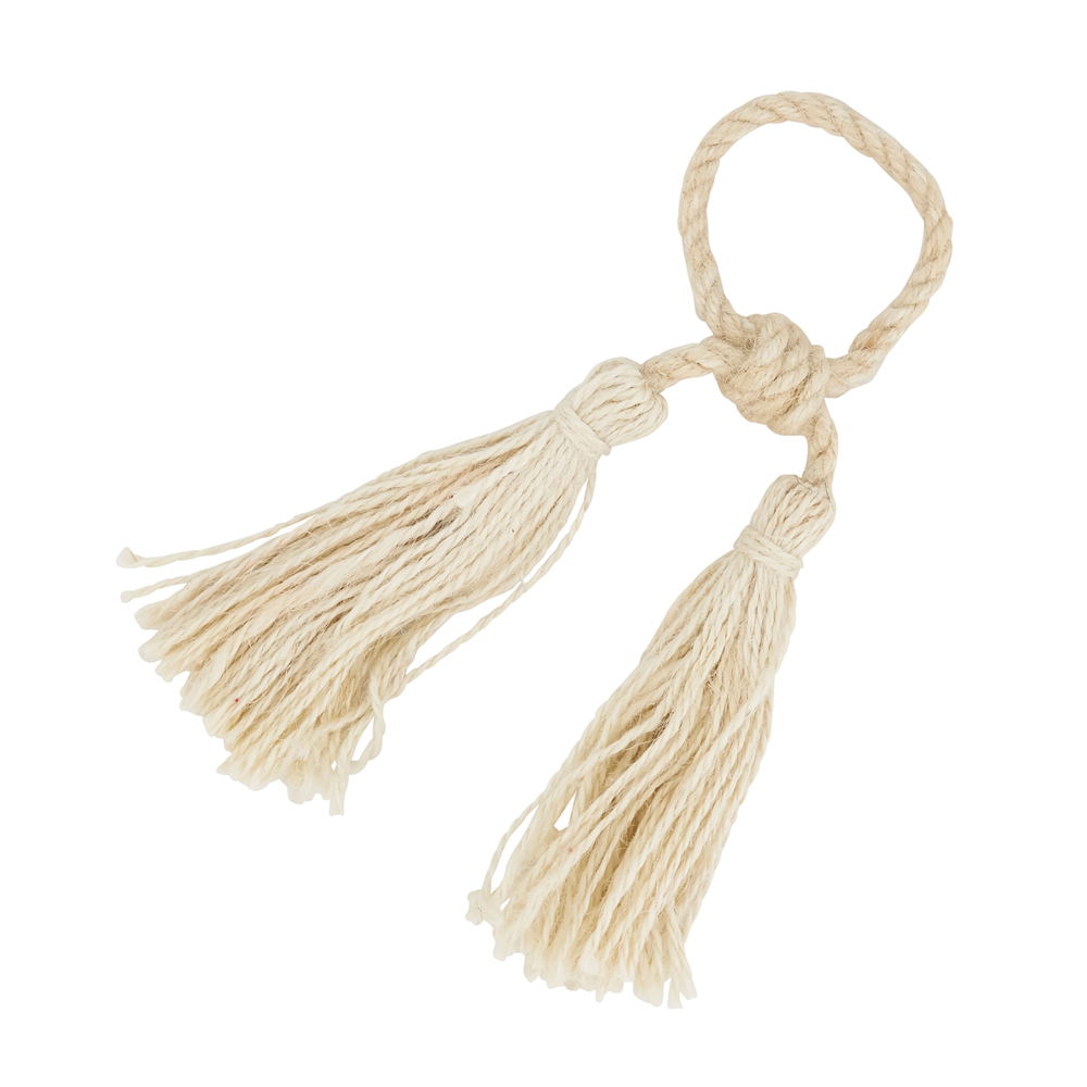 Fennco Styles - Wholesale Napkin Ring - Jute Tassel Napkin Ring 0