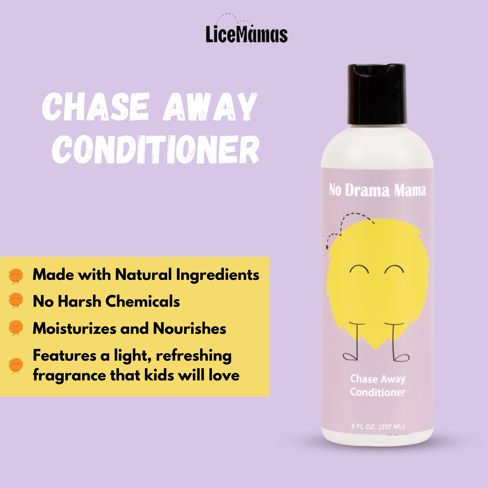 Lice Mamas, LLC - Wholesale Hair Shampoo - Lice Mamas Shampoo & Conditioner – Natural Lice Prevention 3