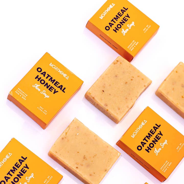 Shea Oatmeal & Honey Soap Bar for wholesale by Northshea