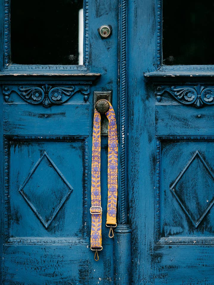 Yellow and Purple Adjustable Strap for wholesale by Madeline Parks®