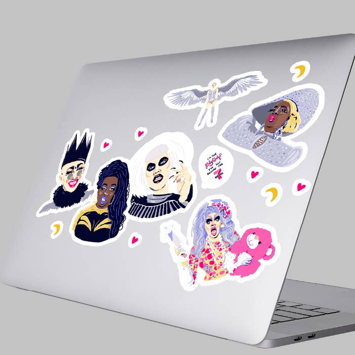 Ru Paul's Drag Race Vinyl Stickers for wholesale by Amy Blue Illustration