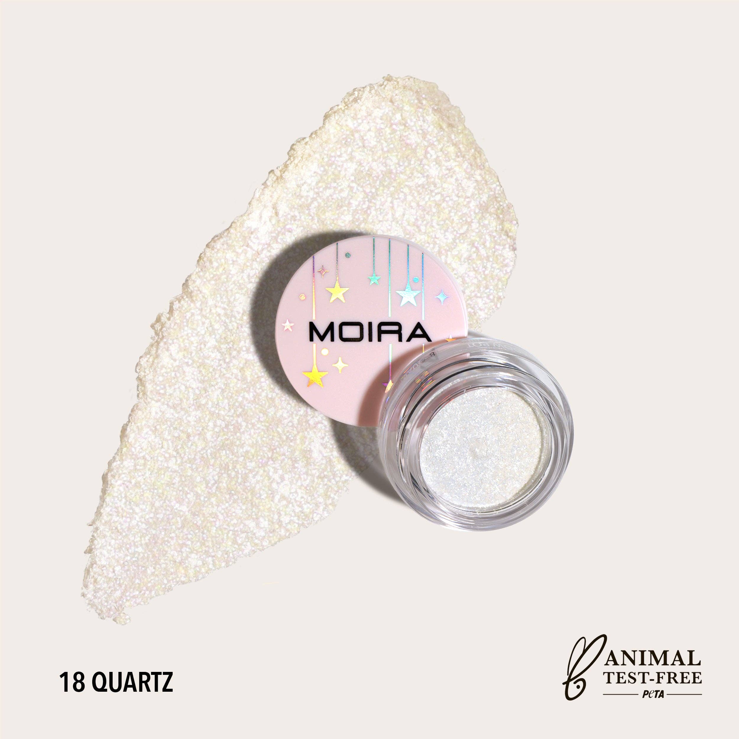 Moira Cosmetics - Vente Fards à paupières - Pot d'ombres Starshow (2018, Quartz)