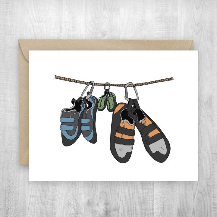 Baby Rock Climbing Shoes Card for wholesale by Sherpa Ant