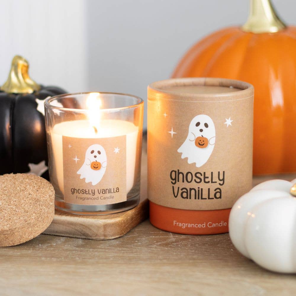 Something Different Wholesale – wholesale Jar/filled candle – Ghostly Vanilla Halloween Candle