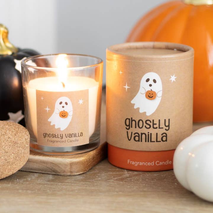 Vela Ghostly Vanilla para Halloween para venta al por mayor de Something Different Wholesale