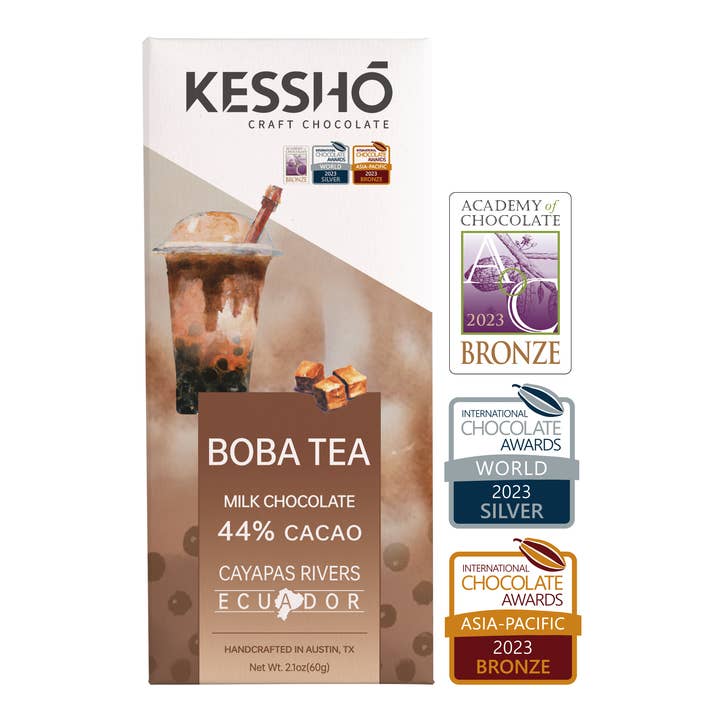 KESSHŌ - Wholesale Chocolate Bar - Boba Tea 44% Milk Chocolate Bar– Single Origin0