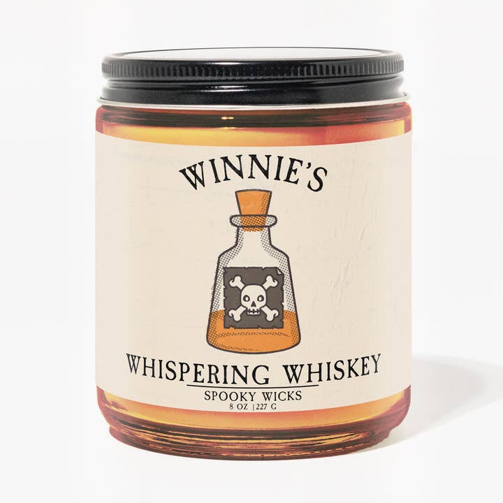 Vela de whisky Winnie's Whispering para venta al por mayor de Spooky Wicks