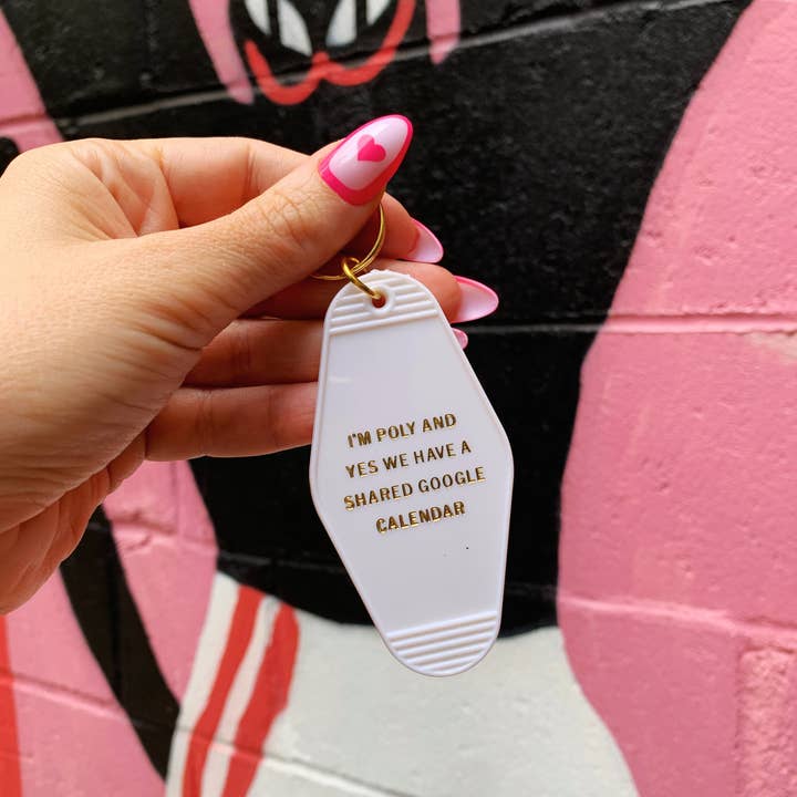 GetBullish – wholesale Nyckelring - Unisex – Jag är Poly och ja Vi har en delad Google Kalender Nyckelring5