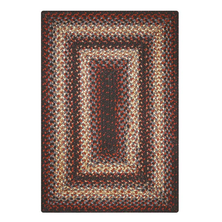 Homespice Decor - Wholesale Area Rug - Montgomery Burgundy Braided Rug for Indoor & Outdoor8