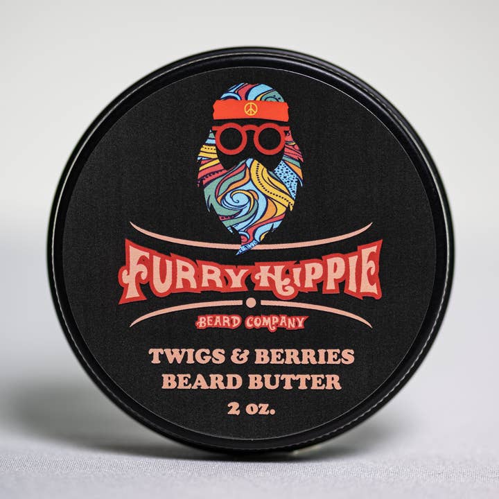 Twigs & Berries Beard Butter 2oz. for wholesale by Furry Hippie Beard Company