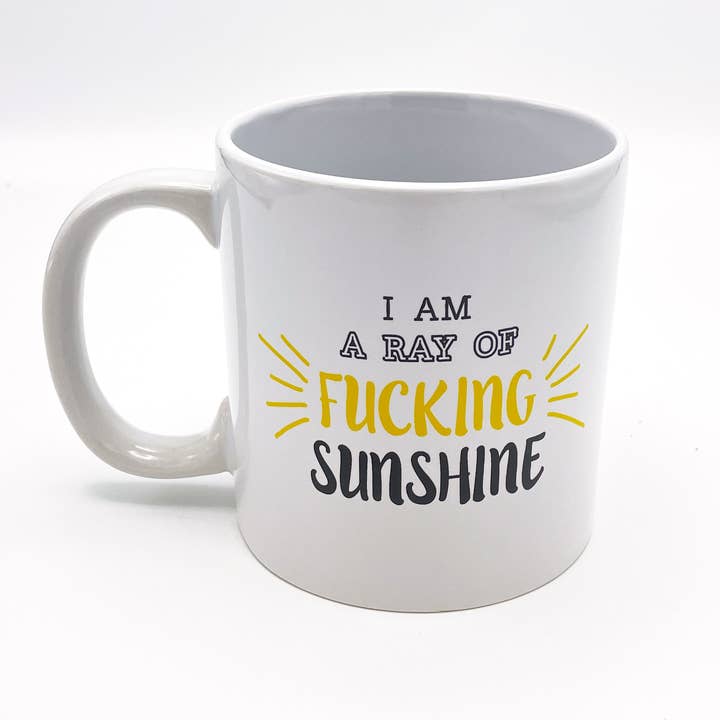 Island Dogs - Wholesale Coffee Mug - Giant 22 oz White Ray of Fucking Sunshine Novelty Coffee Mug3
