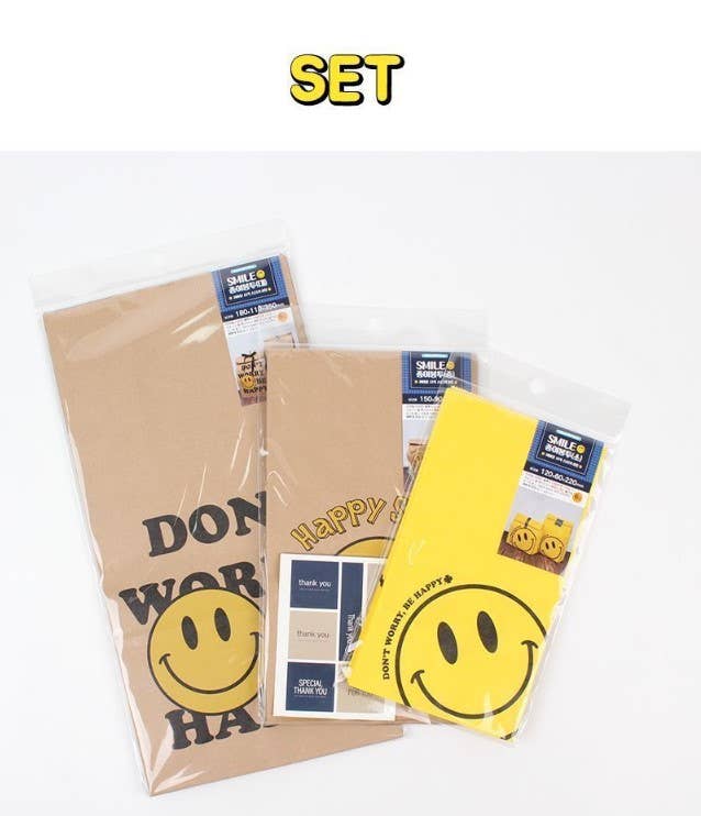 K-Wonderland - Venta al por mayor Conjunto de bolsas de regalo - Set de 6 bolsas de papel con forma de sonrisa o bolsa de regalo3