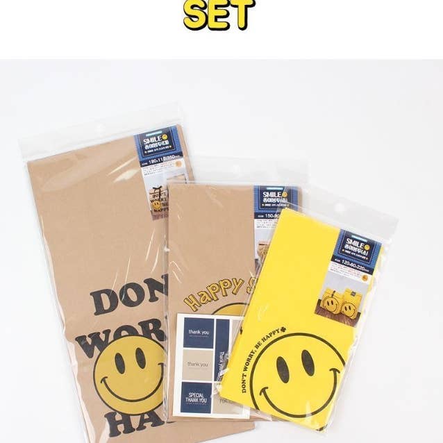 K-Wonderland - Venta al por mayor Conjunto de bolsas de regalo - Set de 6 bolsas de papel con forma de sonrisa o bolsa de regalo3