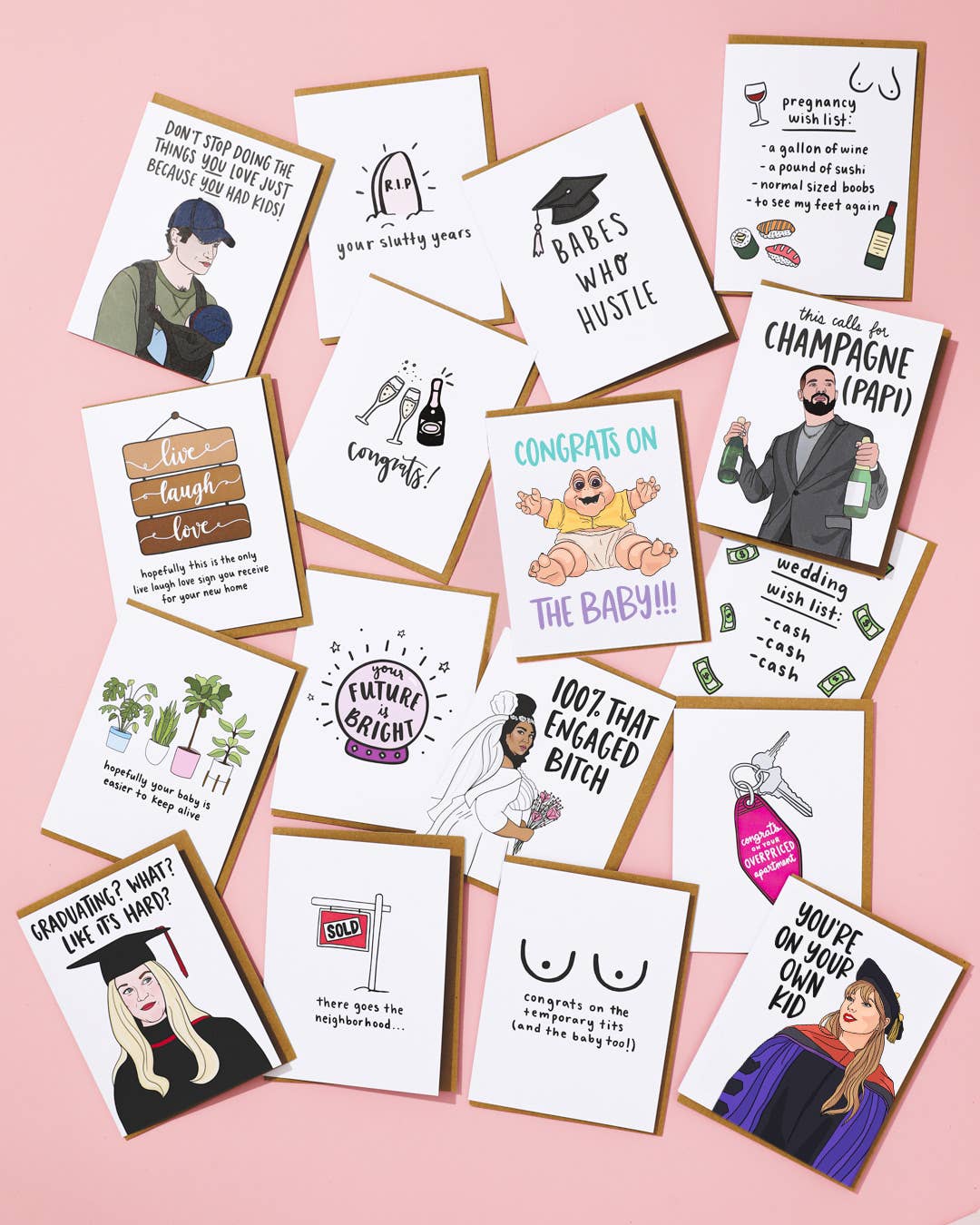 Brittany Paige – wholesale Gratulationskort – Där försvinner grannskapet Nytt hem-kort2