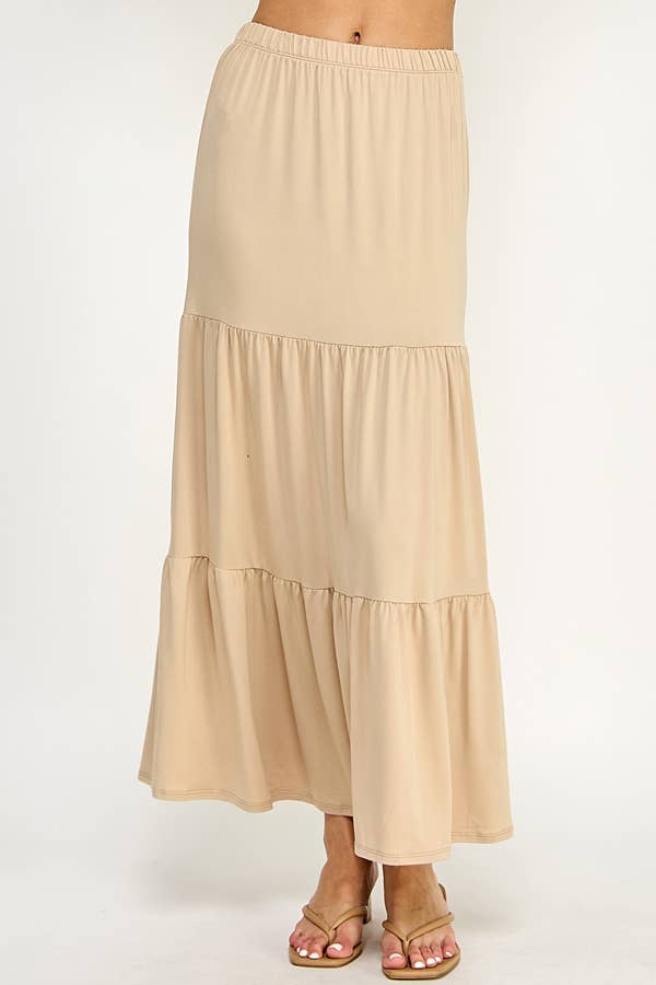 Heart & Hips - Wholesale Skirt - Women's - BJ50389 - TIERED MIDAXI SKIRT11
