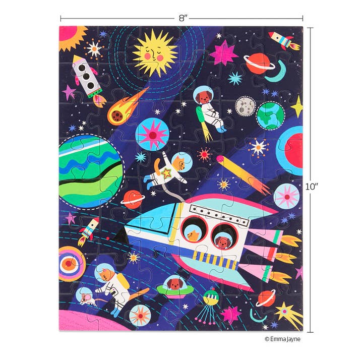 WerkShoppe - Wholesale Puzzle - Kids - Pets In Space 48 Piece Puzzle Snax