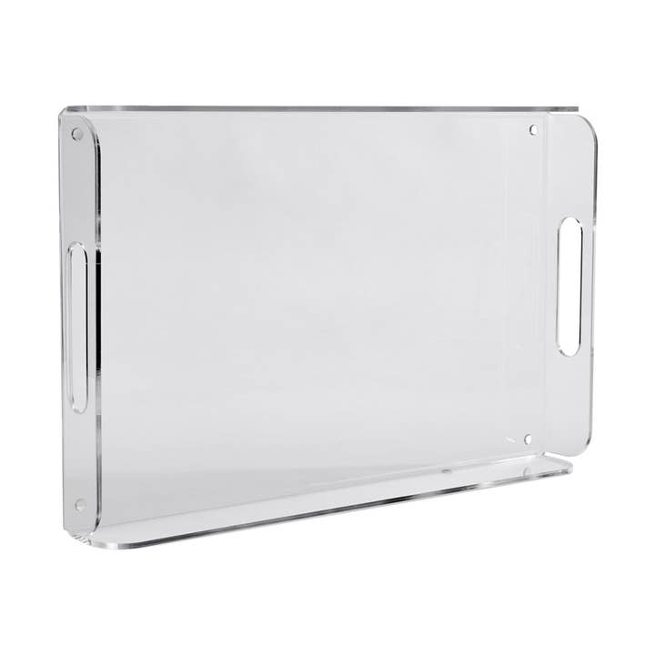 Acrylic Handled Tray - 16.5" x 10.5" for wholesale by Creative Gifts International Inc.