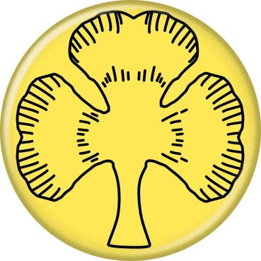 Ata-Boy - Wholesale Lapel Pin/Button - Black Clover 3 Leaf Clover Button0