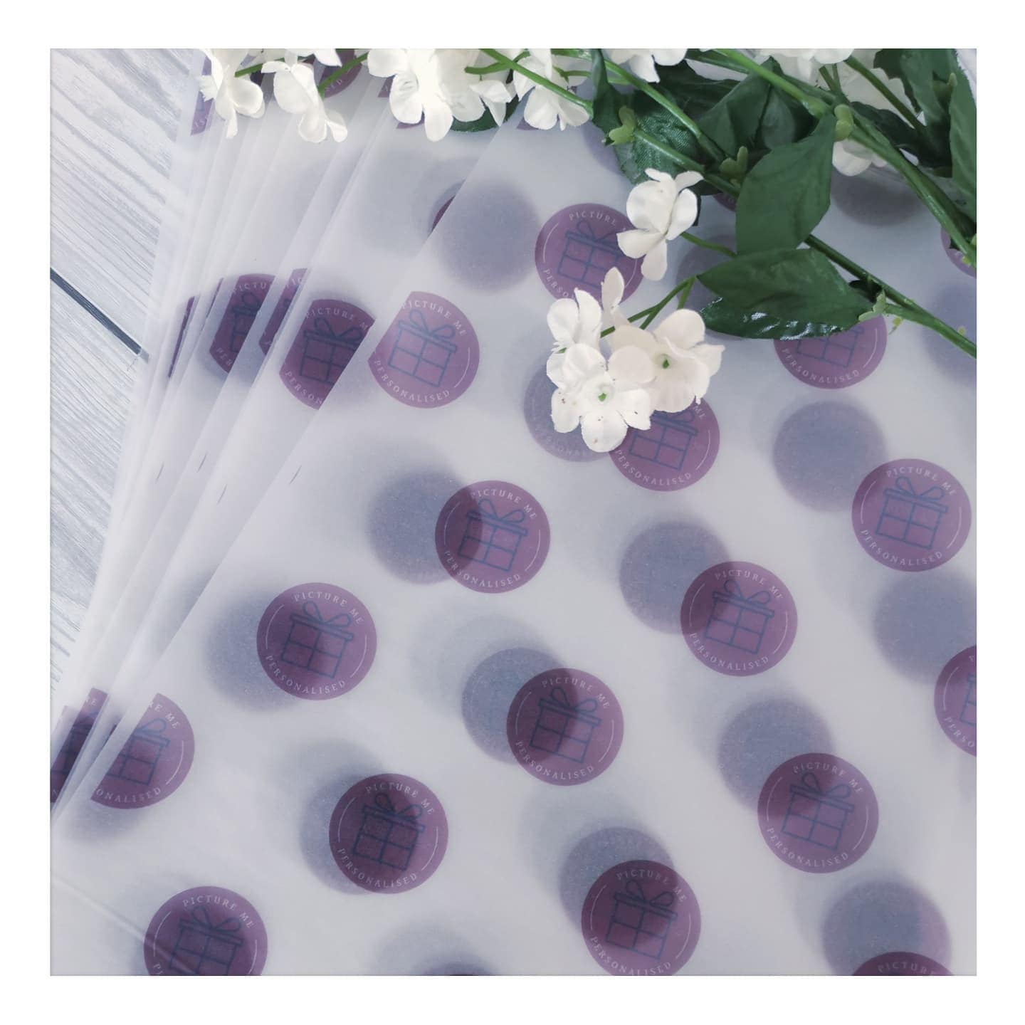 SR Creative Studio – wholesale Flat wrap – A5 Custom Logo Business Wrapping Paper Set9